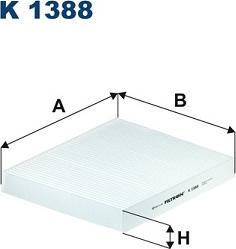 Filtron K 1388 - Filtrs, Salona telpas gaiss ps1.lv