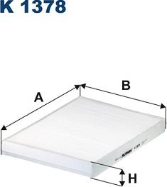 Filtron K1378 - Filtrs, Salona telpas gaiss ps1.lv