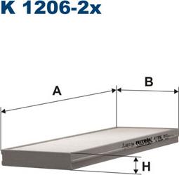 Filtron K1206-2x - Filtrs, Salona telpas gaiss ps1.lv