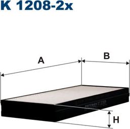 Filtron K1208-2x - Filtrs, Salona telpas gaiss ps1.lv