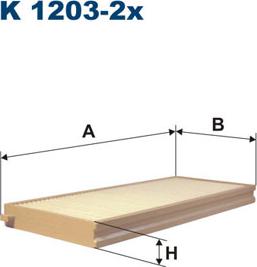 Filtron K1203-2x - Filtrs, Salona telpas gaiss ps1.lv