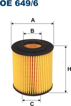 Filtron OE649/6 - Eļļas filtrs ps1.lv