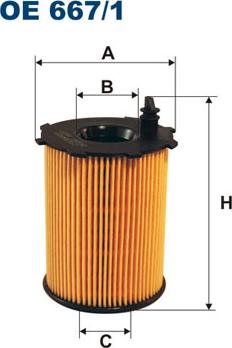 Filtron OE667/1 - Eļļas filtrs ps1.lv