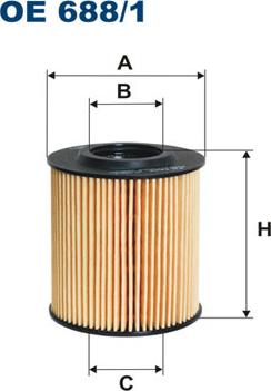 Filtron OE688/1 - Eļļas filtrs ps1.lv