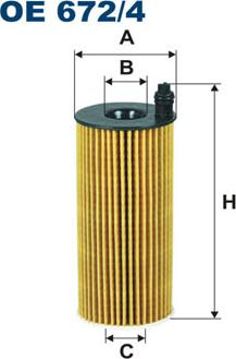 Filtron OE672/4 - Eļļas filtrs ps1.lv