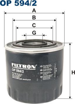 Filtron OP594/2 - Eļļas filtrs ps1.lv