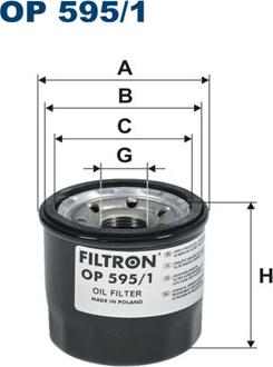 Filtron OP595/1 - Eļļas filtrs ps1.lv