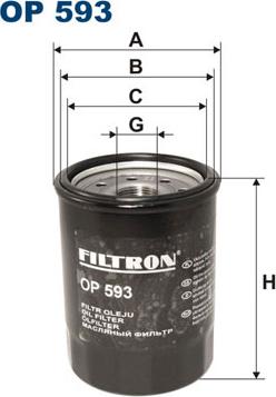 Filtron OP593 - Eļļas filtrs ps1.lv