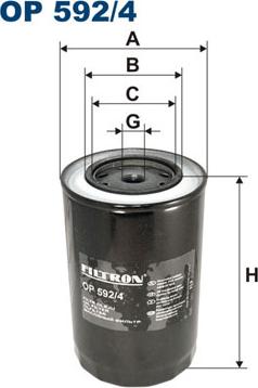 Filtron OP592/4 - Eļļas filtrs ps1.lv