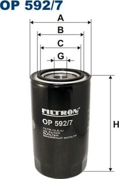 Filtron OP592/7 - Eļļas filtrs ps1.lv