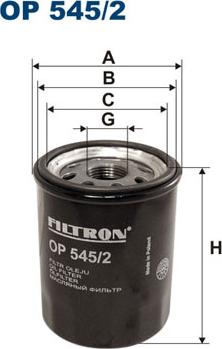 Filtron OP545/2 - Eļļas filtrs ps1.lv