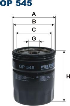 Filtron OP545 - Eļļas filtrs ps1.lv