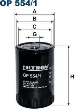 Filtron OP554/1 - Eļļas filtrs ps1.lv