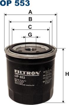 Filtron OP553 - Eļļas filtrs ps1.lv