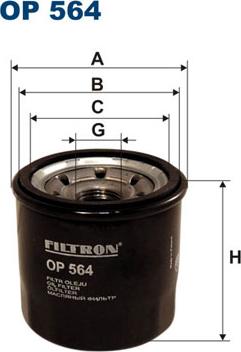 Filtron OP564 - Eļļas filtrs ps1.lv