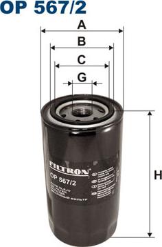 Filtron OP567/2 - Eļļas filtrs ps1.lv