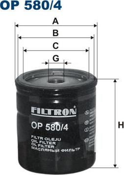 Filtron OP580/4 - Eļļas filtrs ps1.lv