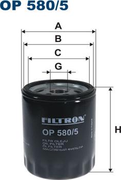 Filtron OP580/5 - Eļļas filtrs ps1.lv