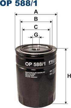 Filtron OP588/1 - Eļļas filtrs ps1.lv