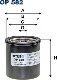 Filtron OP582 - Eļļas filtrs ps1.lv