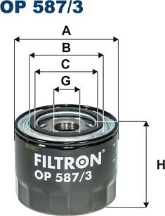 Filtron OP 587/3 - Eļļas filtrs ps1.lv