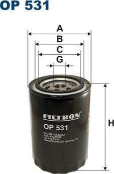 Filtron OP531 - Eļļas filtrs ps1.lv