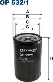 Filtron OP532/1 - Eļļas filtrs ps1.lv