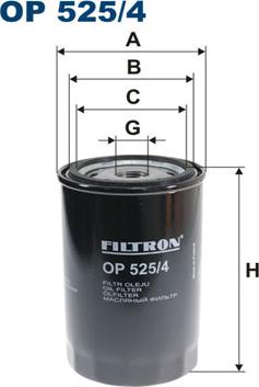 Filtron OP525/4 - Eļļas filtrs ps1.lv