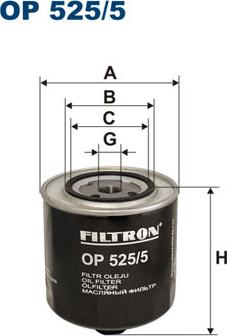 Filtron OP525/5 - Eļļas filtrs ps1.lv