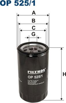 Filtron OP525/1 - Eļļas filtrs ps1.lv