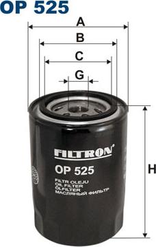 Filtron OP525 - Eļļas filtrs ps1.lv