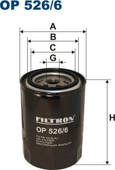 Filtron OP526/6 - Eļļas filtrs ps1.lv