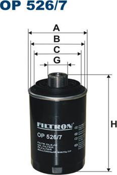 Filtron OP526/7 - Eļļas filtrs ps1.lv