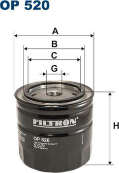 Filtron OP520 - Eļļas filtrs ps1.lv