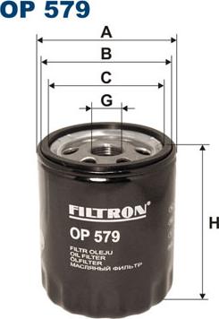 Filtron OP579 - Eļļas filtrs ps1.lv