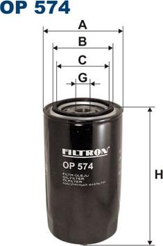 Filtron OP574 - Eļļas filtrs ps1.lv