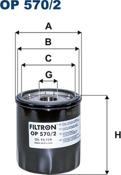 Filtron OP570/2 - Eļļas filtrs ps1.lv
