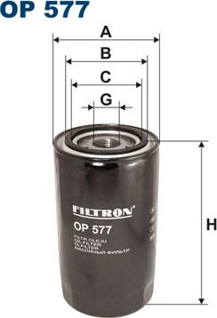 Filtron OP577 - Eļļas filtrs ps1.lv
