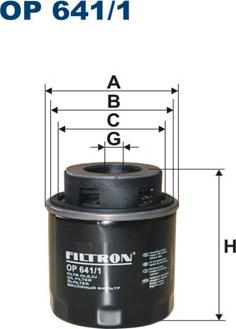 Filtron OP641/1 - Eļļas filtrs ps1.lv