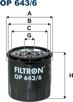 Filtron OP643/6 - Eļļas filtrs ps1.lv