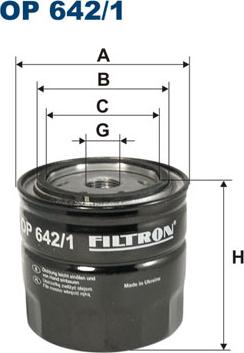 Filtron OP642/1 - Eļļas filtrs ps1.lv