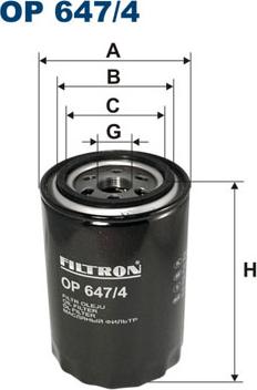 Filtron OP647/4 - Eļļas filtrs ps1.lv