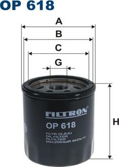 Filtron OP618 - Eļļas filtrs ps1.lv