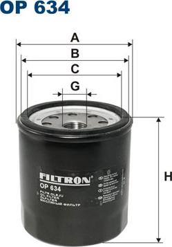 Filtron OP634 - Eļļas filtrs ps1.lv