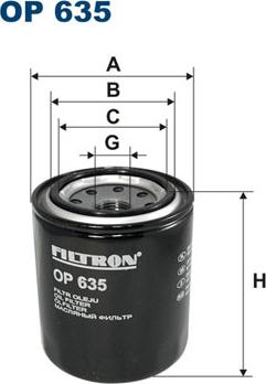 Filtron OP635 - Eļļas filtrs ps1.lv