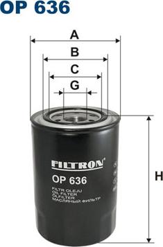 Filtron OP636 - Eļļas filtrs ps1.lv