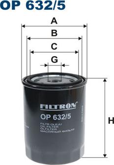 Filtron OP632/5 - Eļļas filtrs ps1.lv