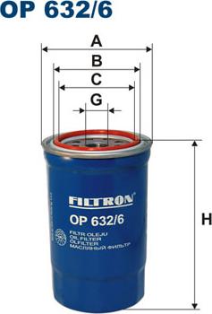 Filtron OP632/6 - Eļļas filtrs ps1.lv