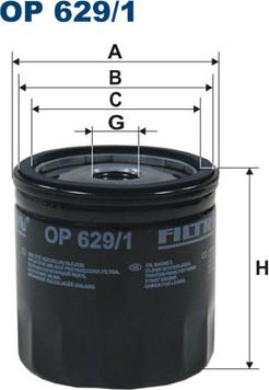 Filtron OP629/1 - Eļļas filtrs ps1.lv