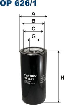 Filtron OP626/1 - Eļļas filtrs ps1.lv